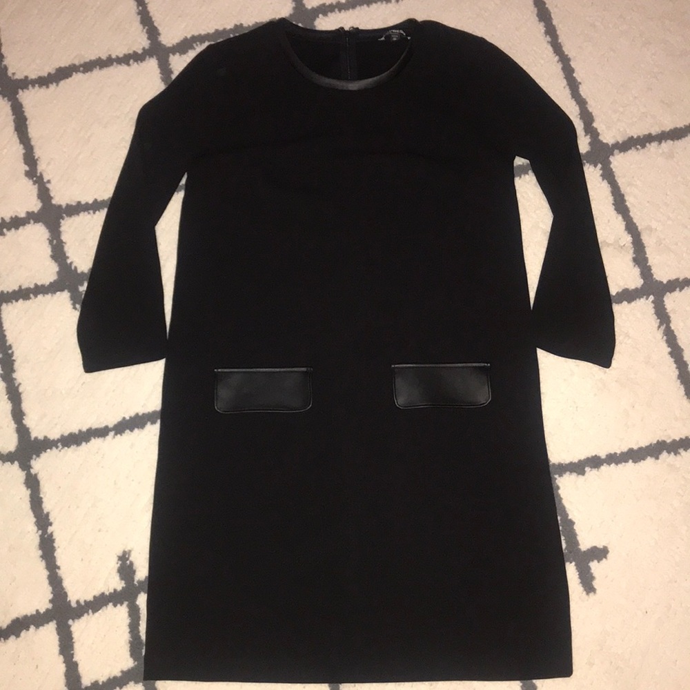 Black shift dress